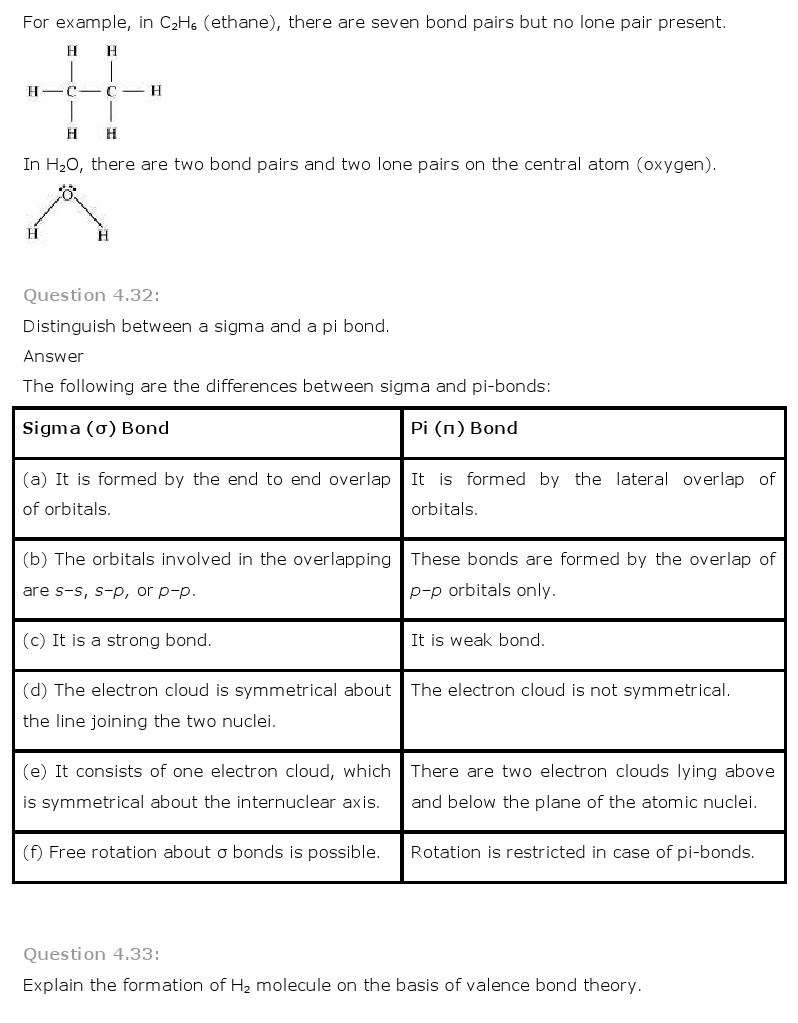 11th, Chemistry, Chemical Bonding & Molecular Structure 22