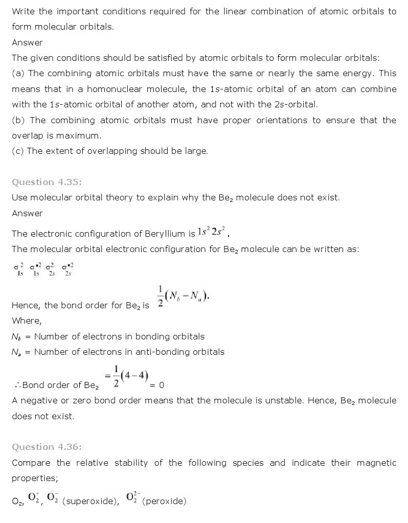 11th, Chemistry, Chemical Bonding & Molecular Structure 23