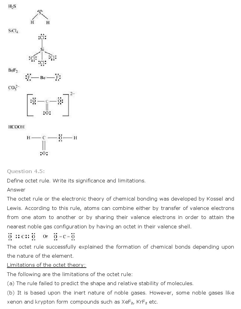 11th, Chemistry, Chemical Bonding & Molecular Structure 3