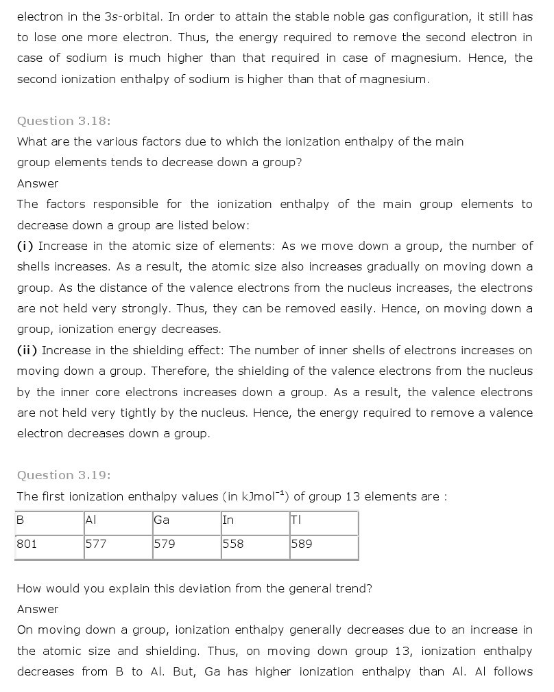 11th, Chemistry, Classification of Elements & Periodicity in Properties 9