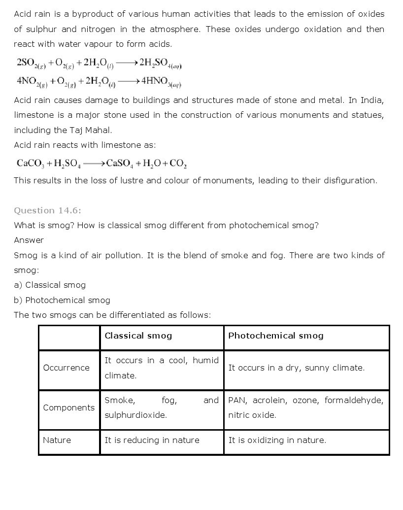 11th, Chemistry, Environmental Chemistry 3