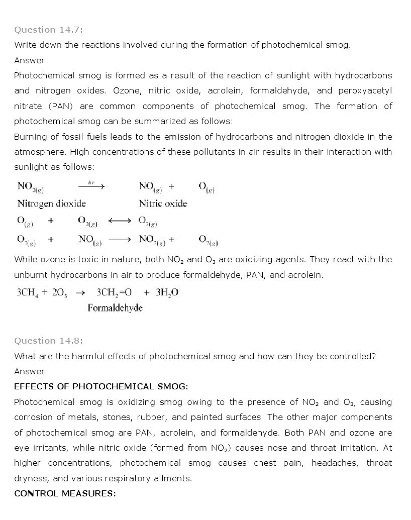 11th, Chemistry, Environmental Chemistry 4