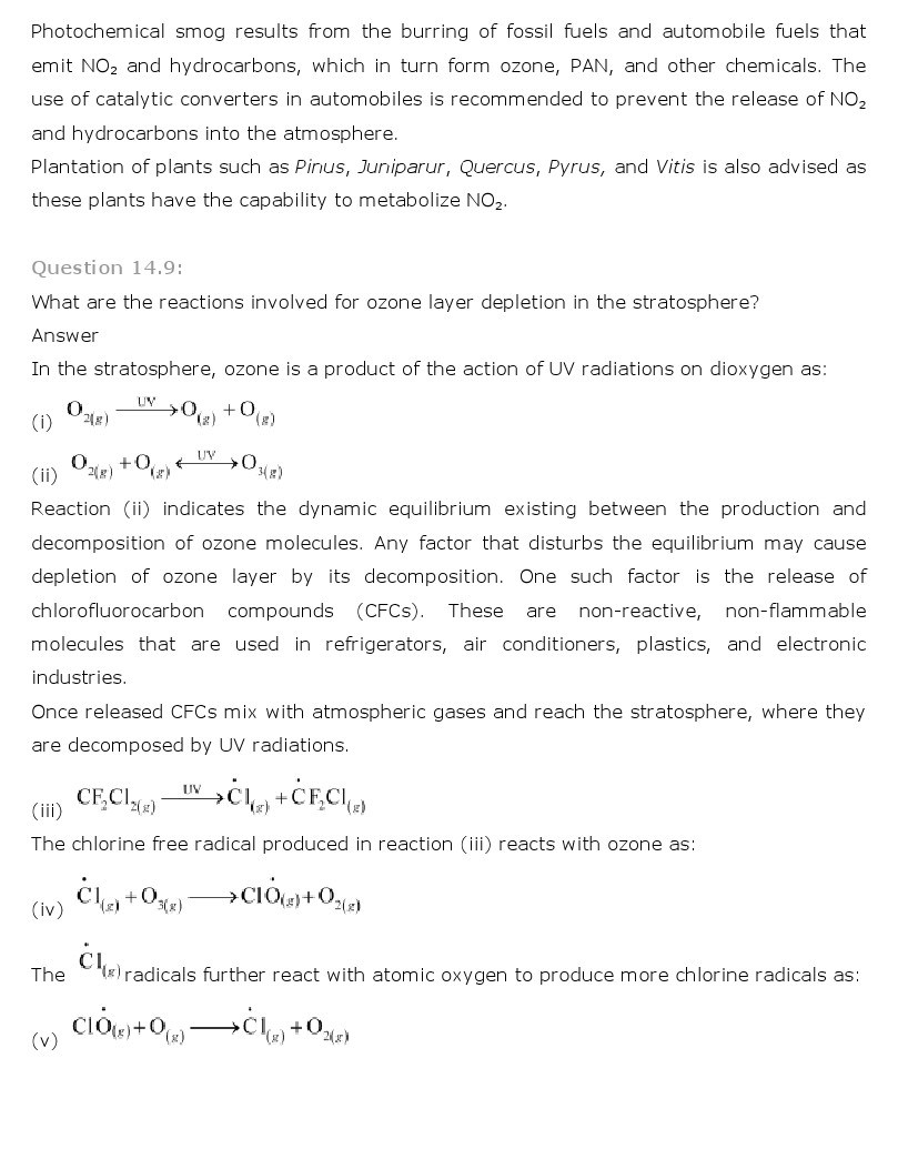 11th, Chemistry, Environmental Chemistry 5