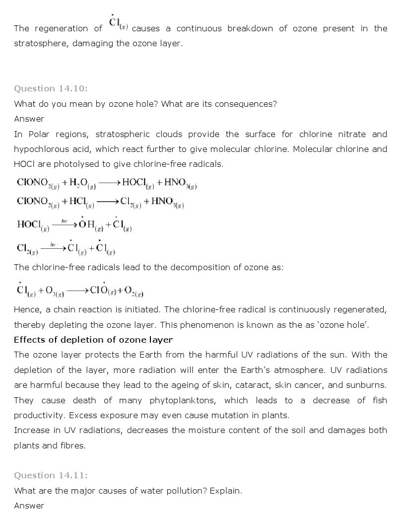 11th, Chemistry, Environmental Chemistry 6