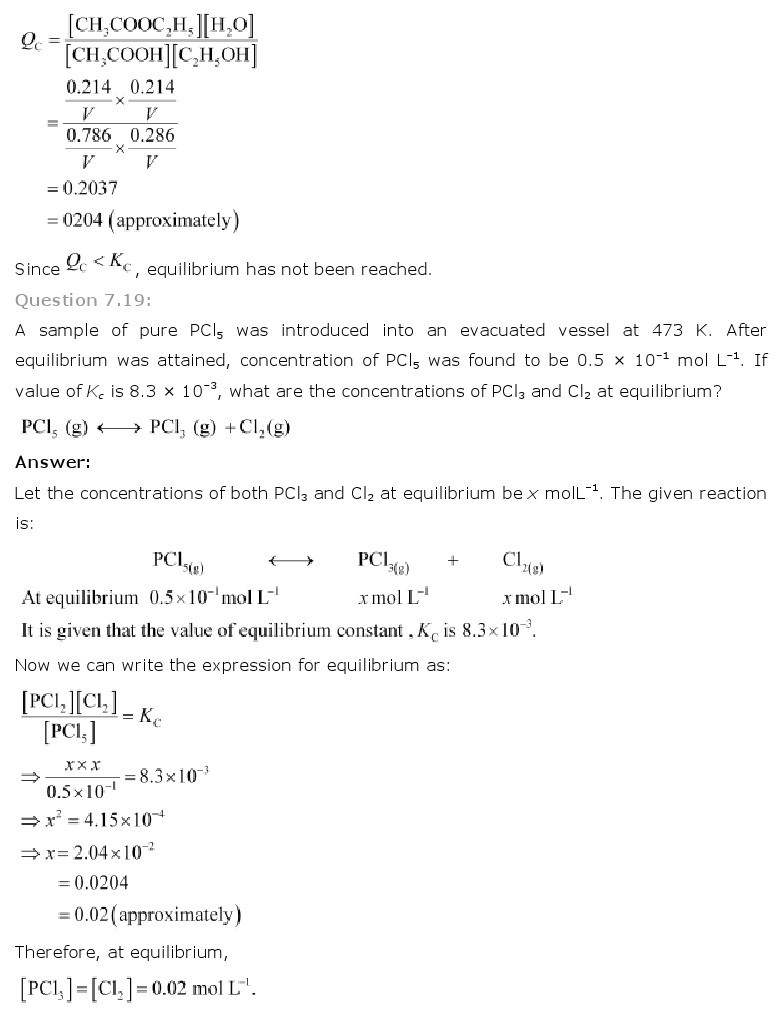 11th, Chemistry, Equilibrium 15