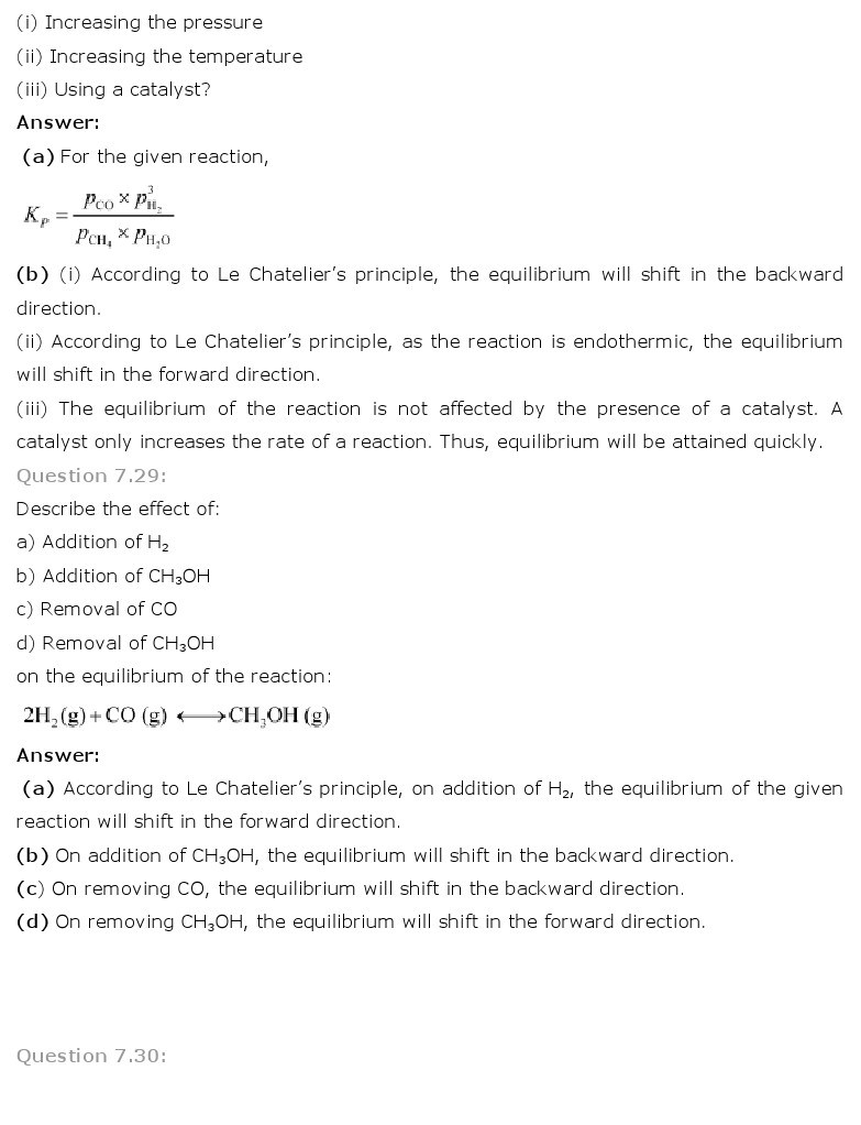 11th, Chemistry, Equilibrium 23
