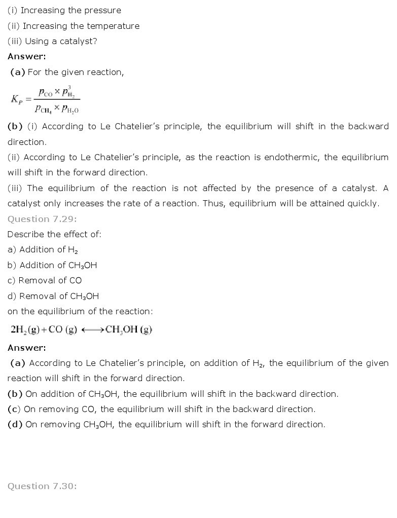 11th, Chemistry, Equilibrium 23