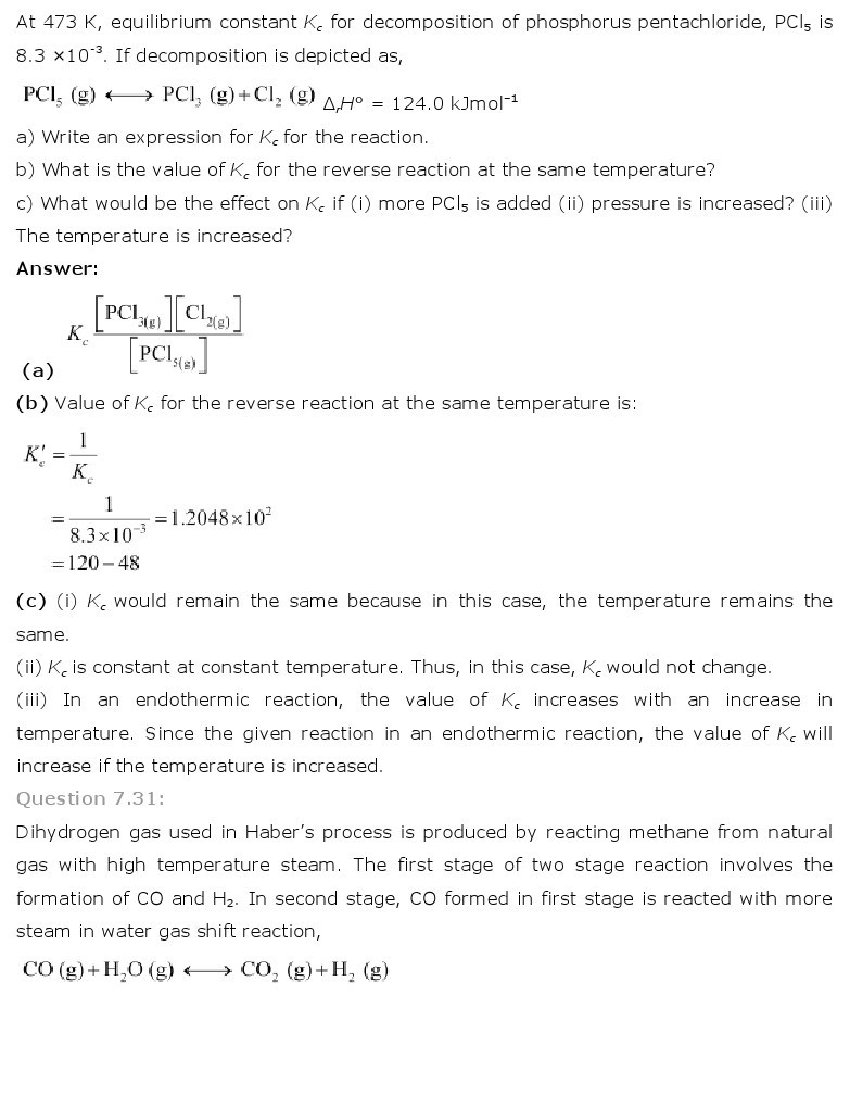 11th, Chemistry, Equilibrium 24