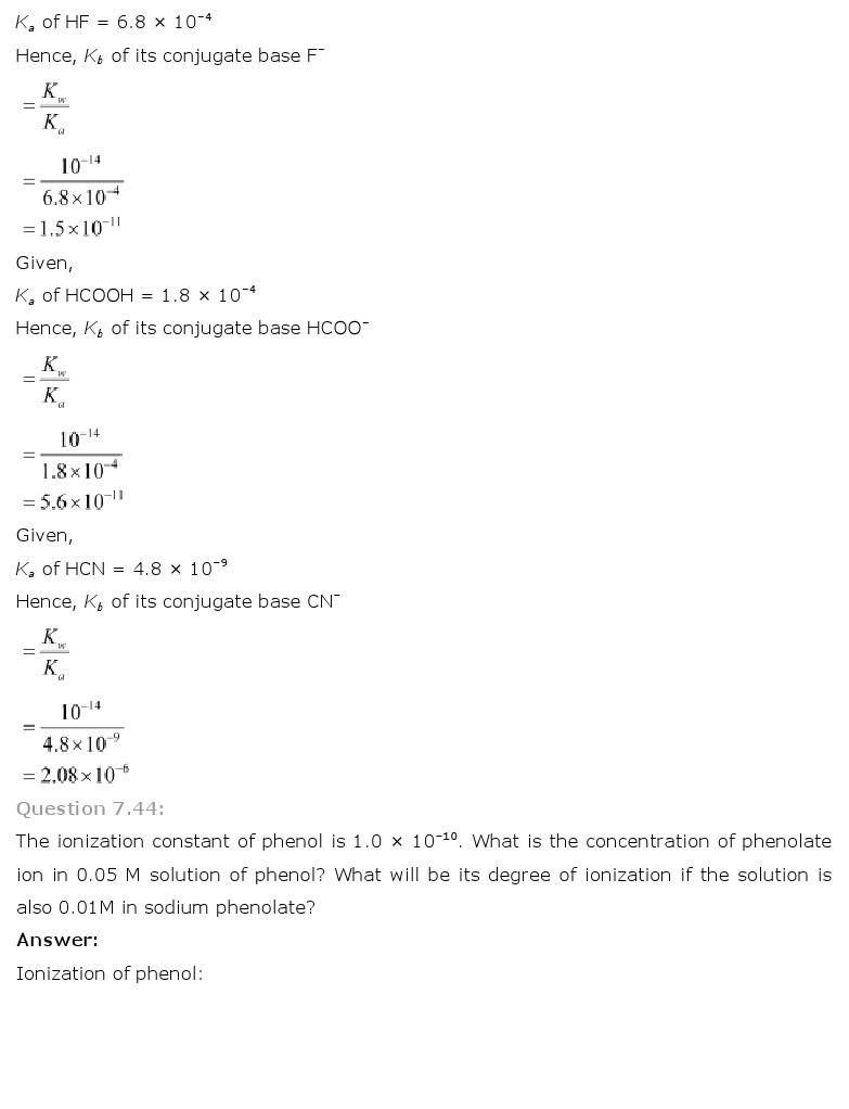 11th, Chemistry, Equilibrium 31