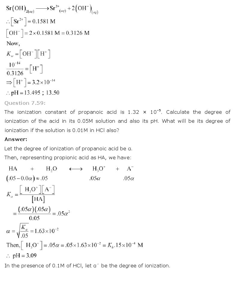 11th, Chemistry, Equilibrium 50