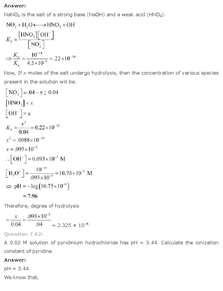 11th, Chemistry, Equilibrium 52