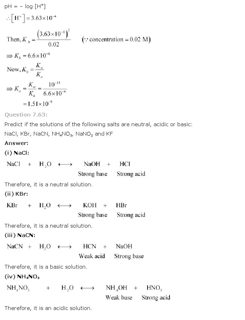 11th, Chemistry, Equilibrium 53