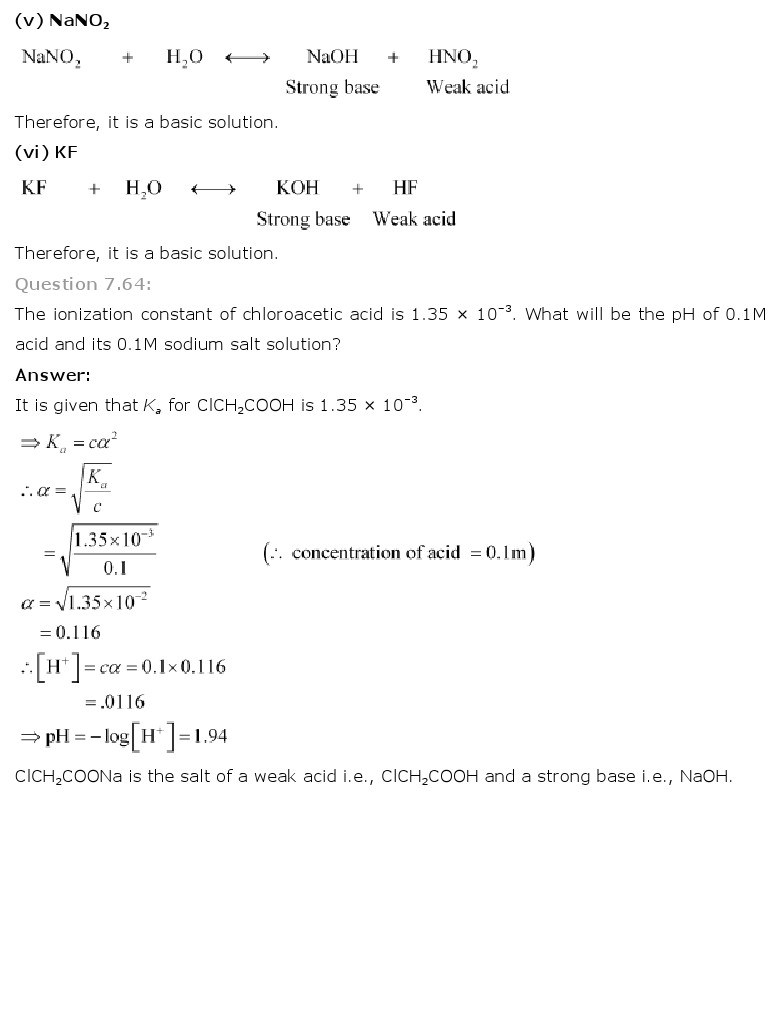 11th, Chemistry, Equilibrium 54