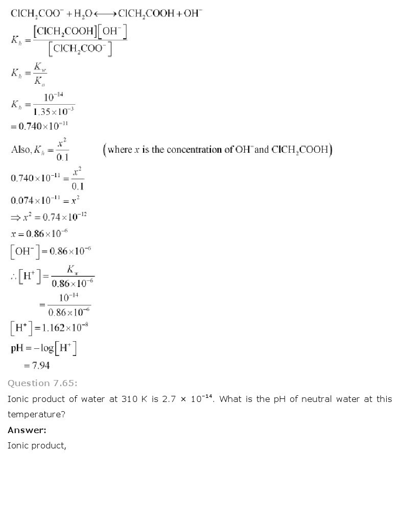 11th, Chemistry, Equilibrium 55