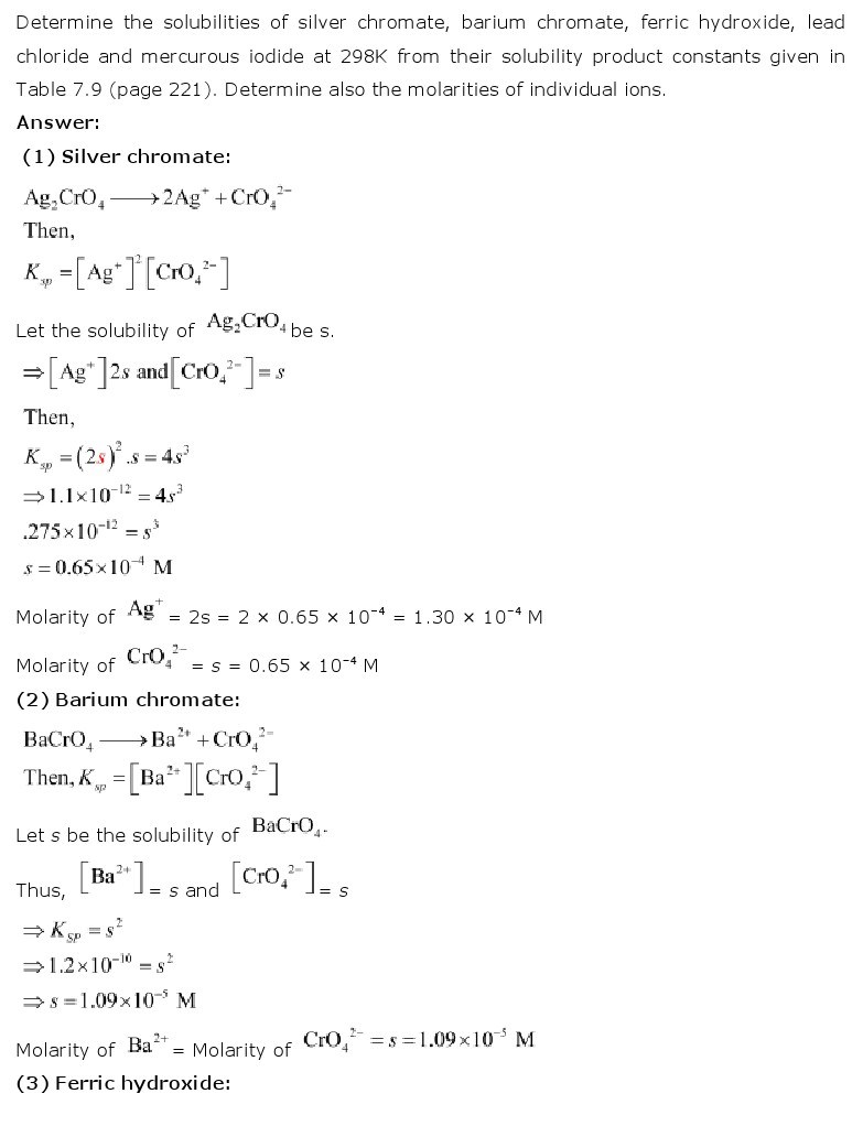 11th, Chemistry, Equilibrium 58