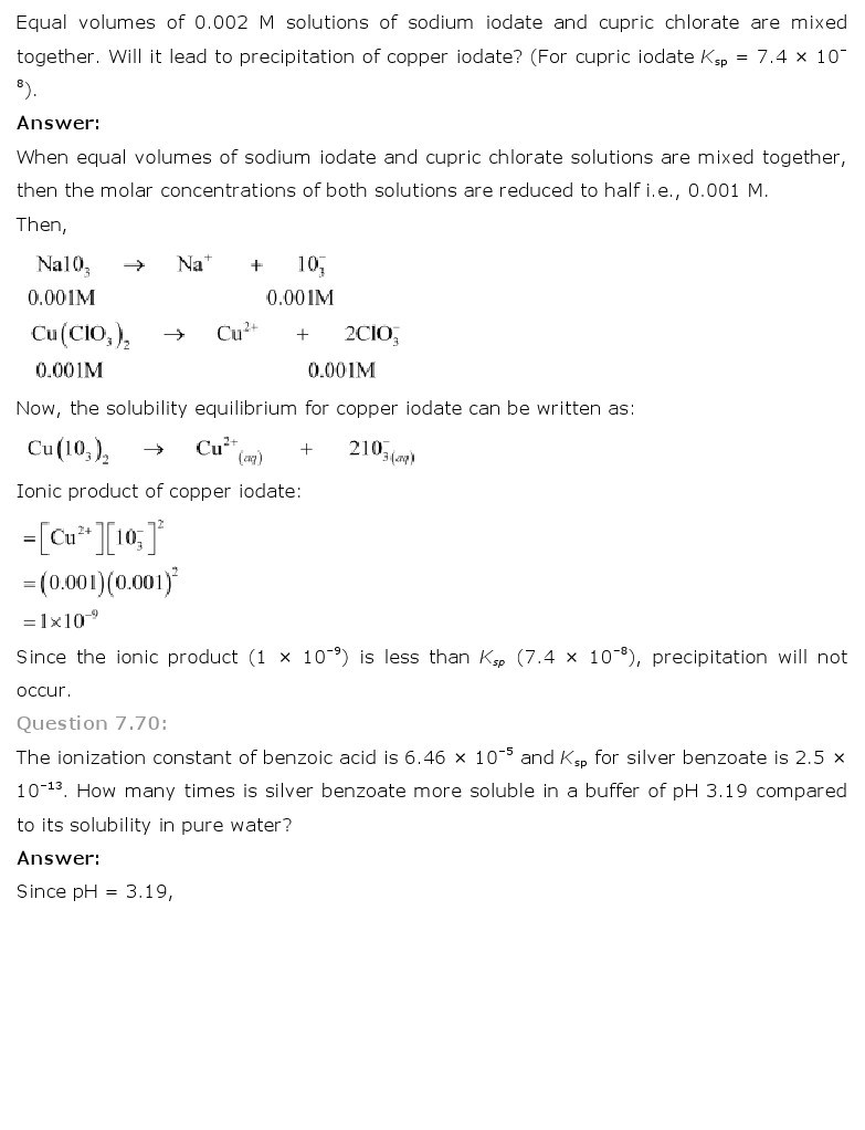 11th, Chemistry, Equilibrium 61