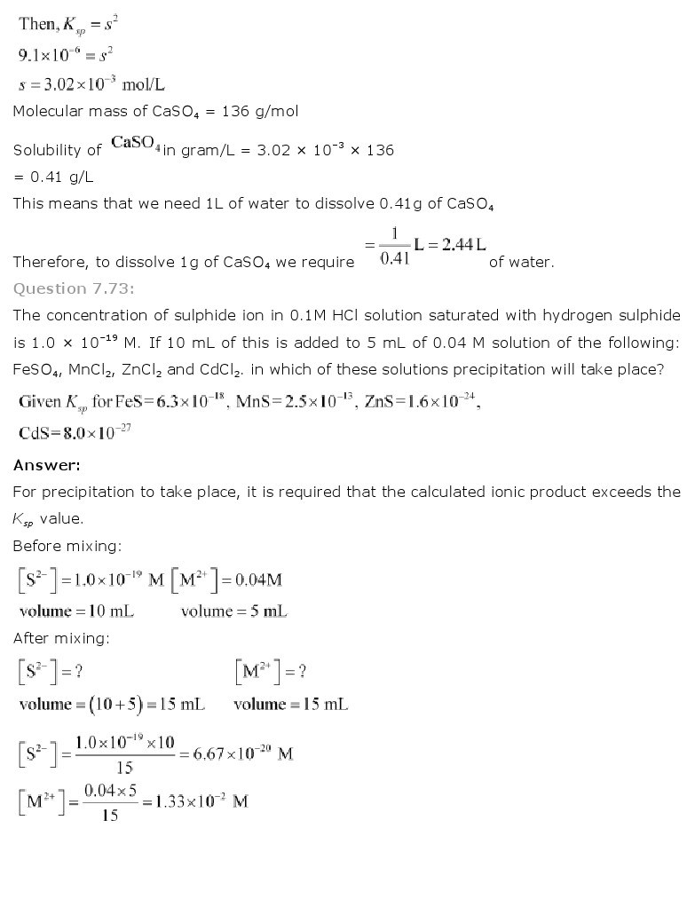 11th, Chemistry, Equilibrium 64