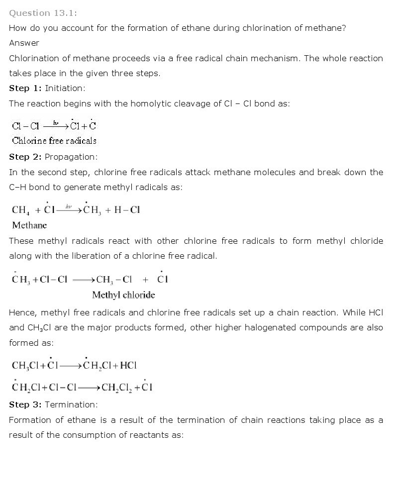 11th, Chemistry, Hydrocarbons 1