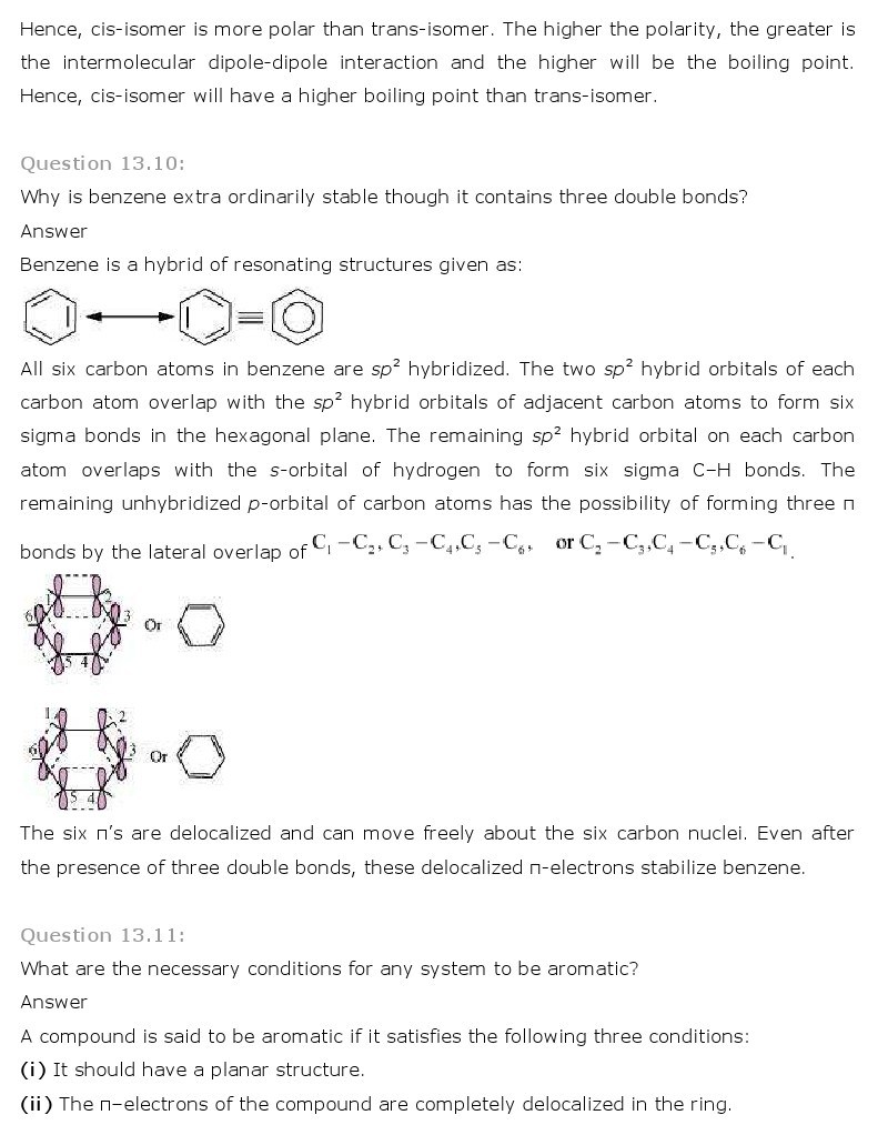 11th, Chemistry, Hydrocarbons 11