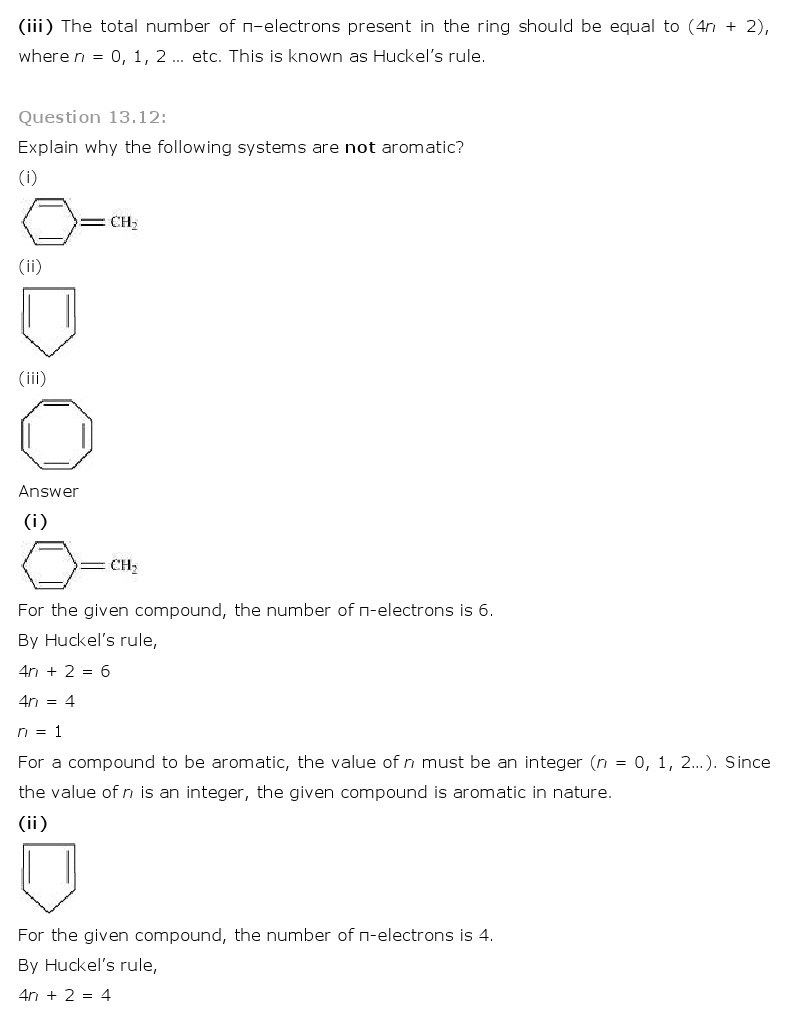 11th, Chemistry, Hydrocarbons 12