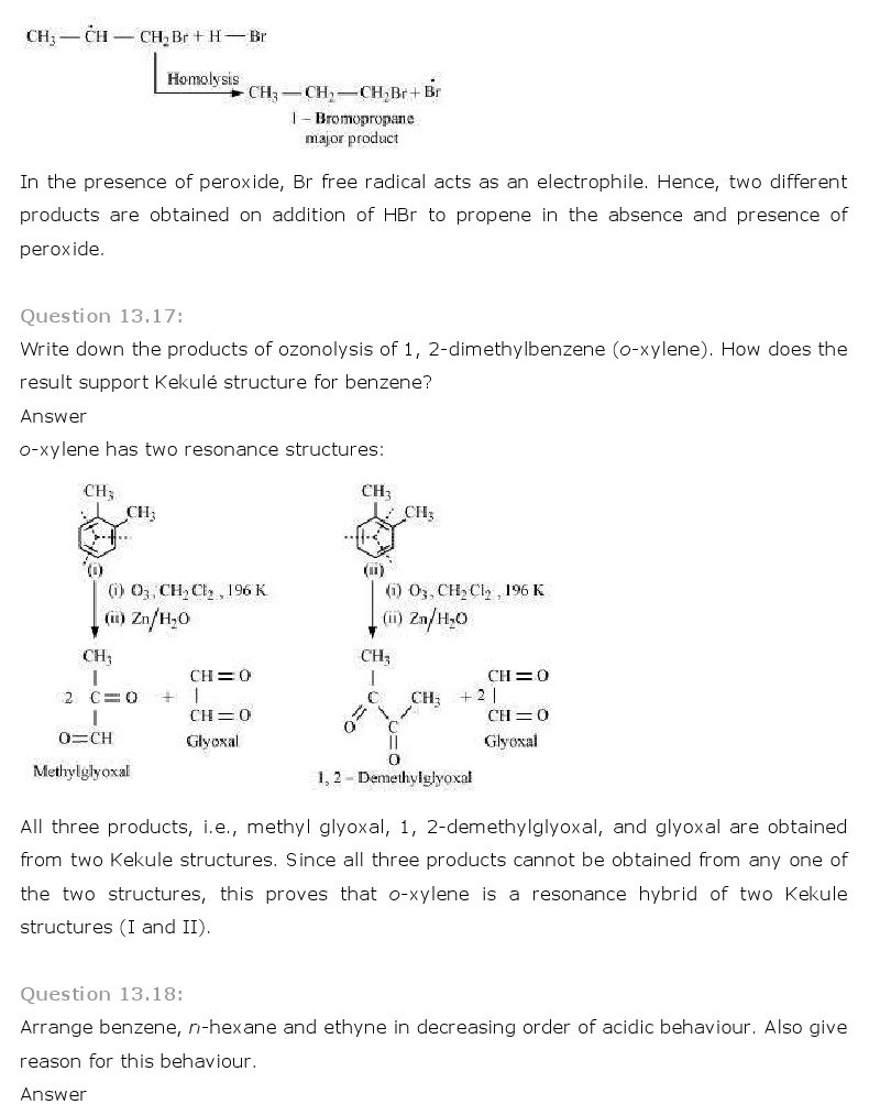 11th, Chemistry, Hydrocarbons 18