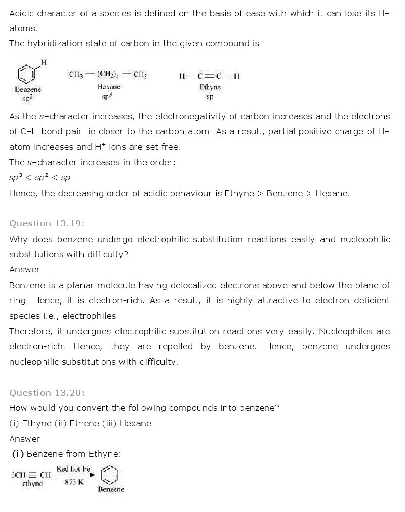 11th, Chemistry, Hydrocarbons 19