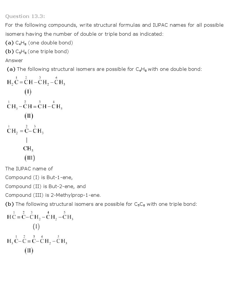 11th, Chemistry, Hydrocarbons 4