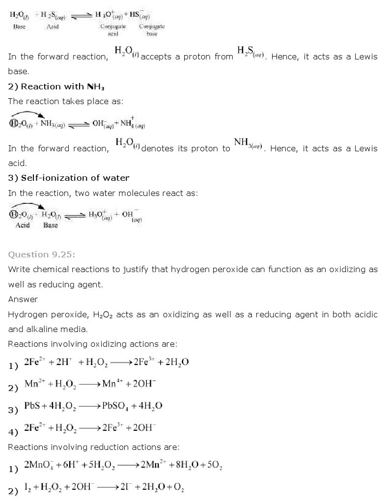 11th, Chemistry, Hydrogen 15