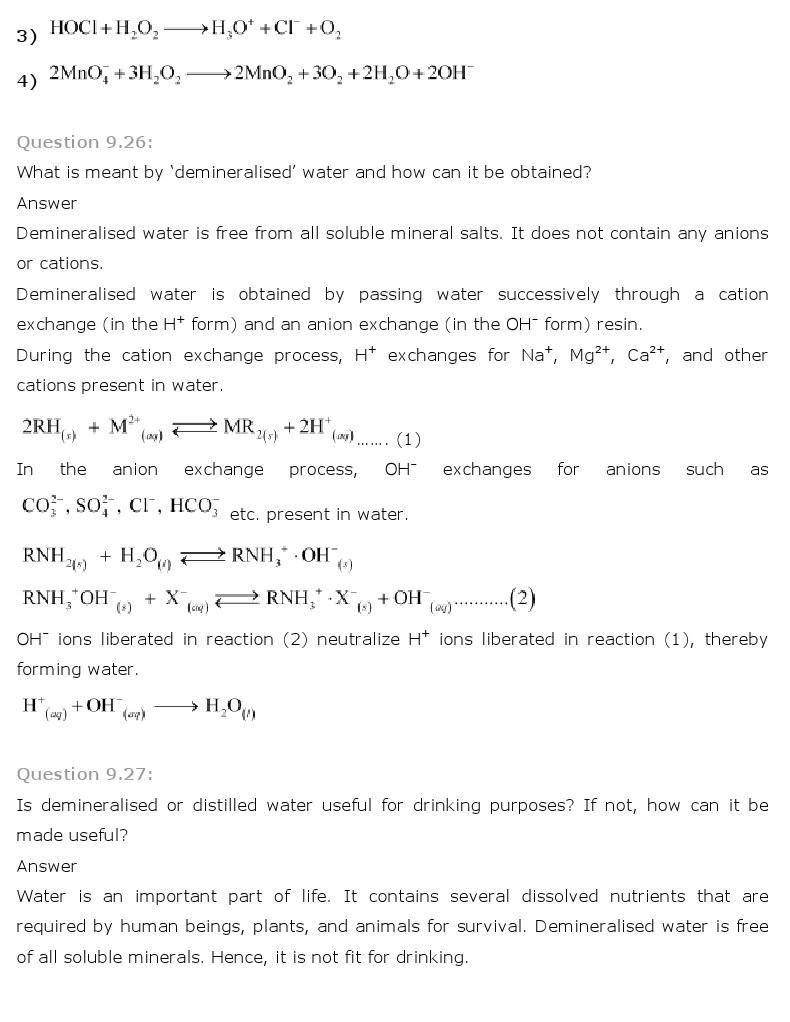 11th, Chemistry, Hydrogen 16