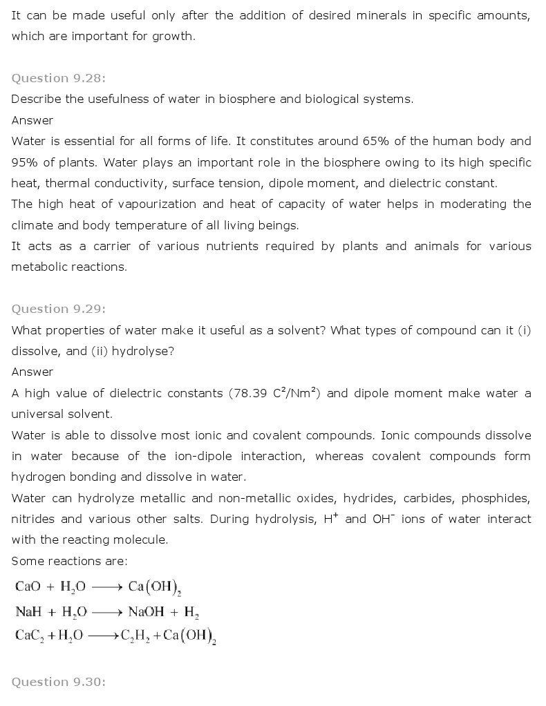 11th, Chemistry, Hydrogen 17