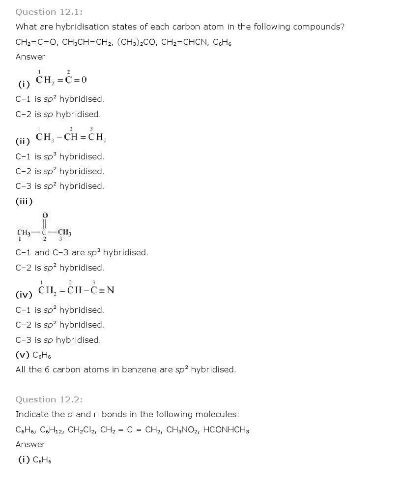 11th, Chemistry, Organic Chemistry 1