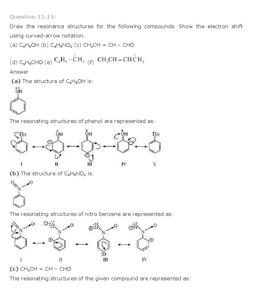 11th, Chemistry, Organic Chemistry 11