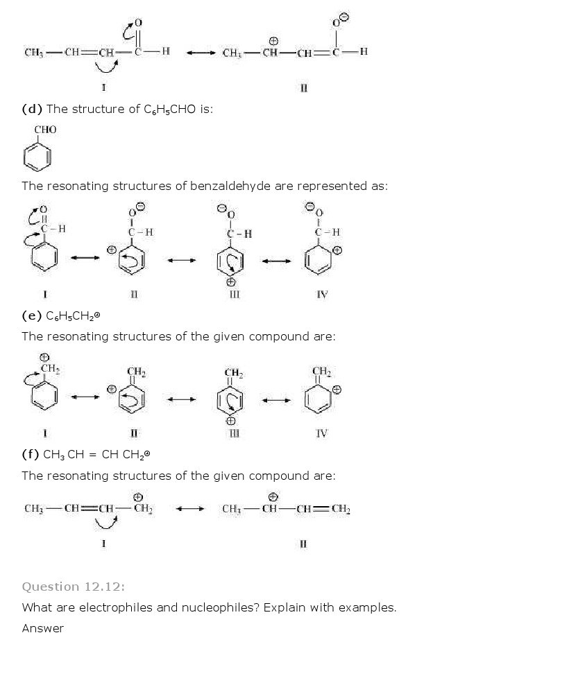 11th, Chemistry, Organic Chemistry 12