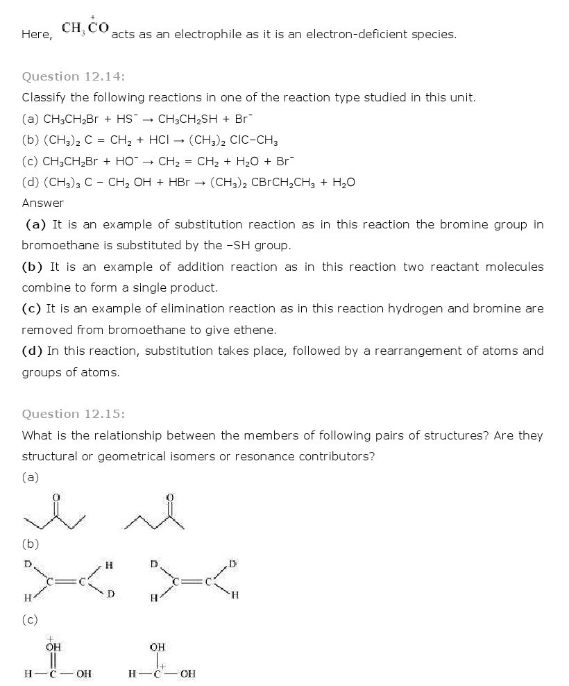 11th, Chemistry, Organic Chemistry 14