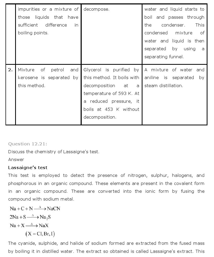 11th, Chemistry, Organic Chemistry 21