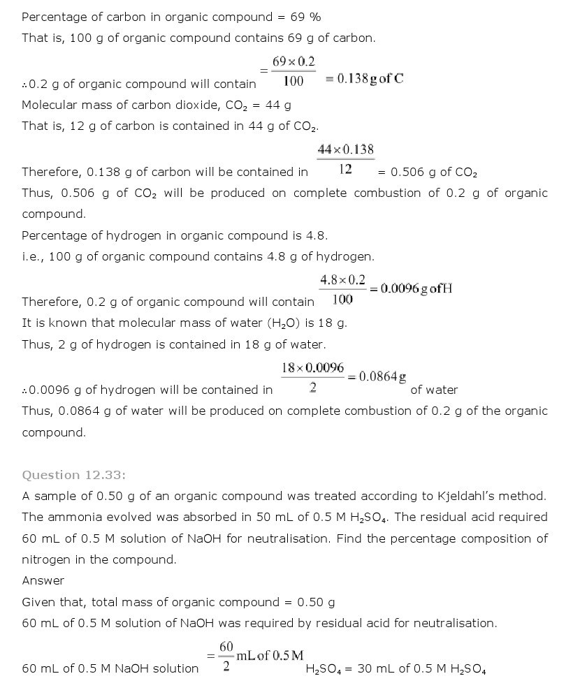 11th, Chemistry, Organic Chemistry 30