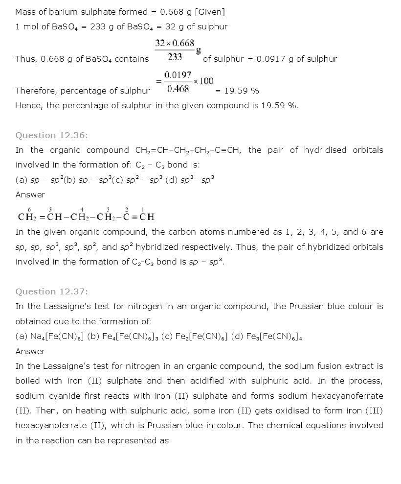 11th, Chemistry, Organic Chemistry 32