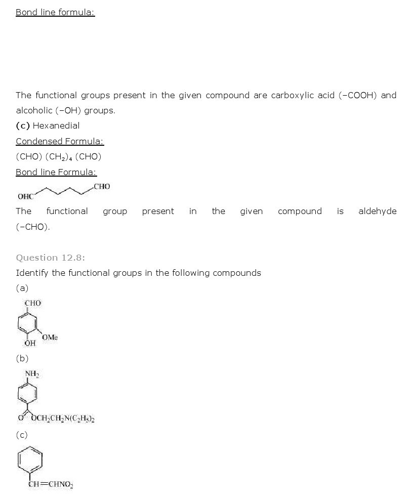 11th, Chemistry, Organic Chemistry 8