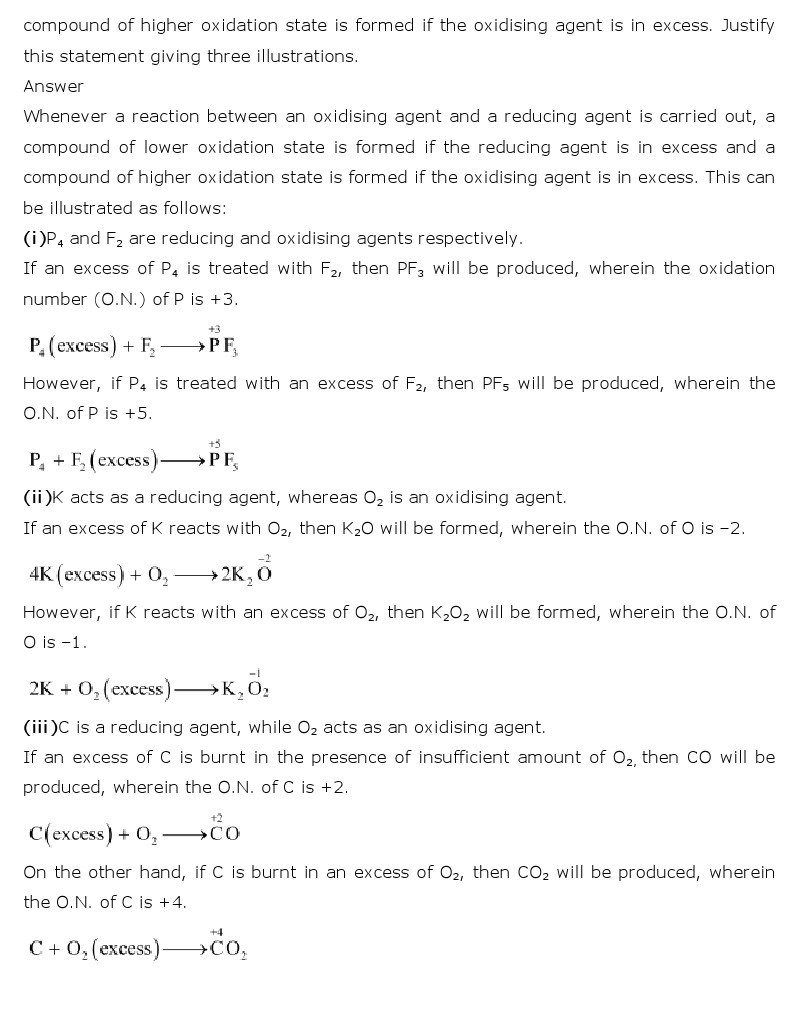 11th, Chemistry, Redox Reactions 13