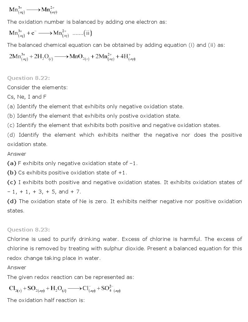 11th, Chemistry, Redox Reactions 26