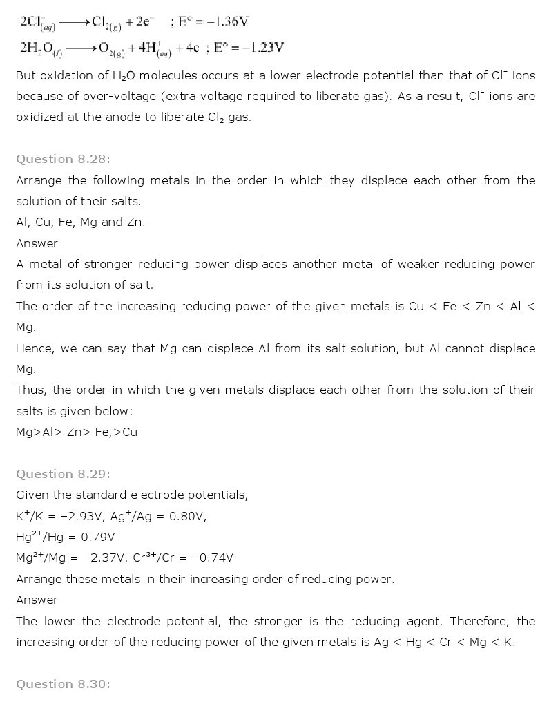 11th, Chemistry, Redox Reactions 32