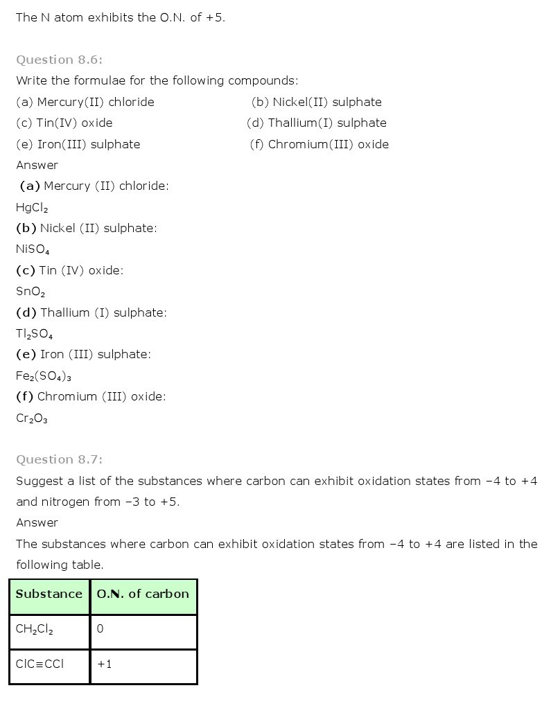 11th, Chemistry, Redox Reactions 9