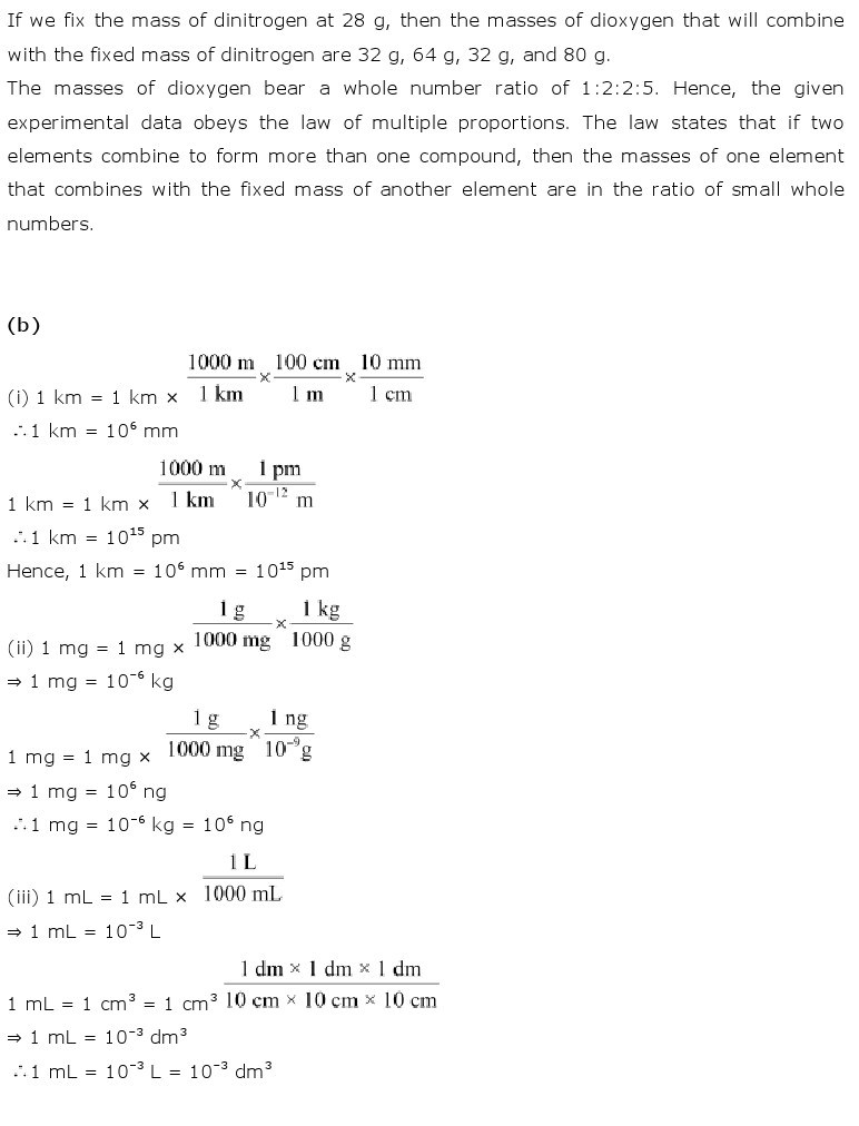 11th, Chemistry, Some Basic Concepts of Chemistry 13