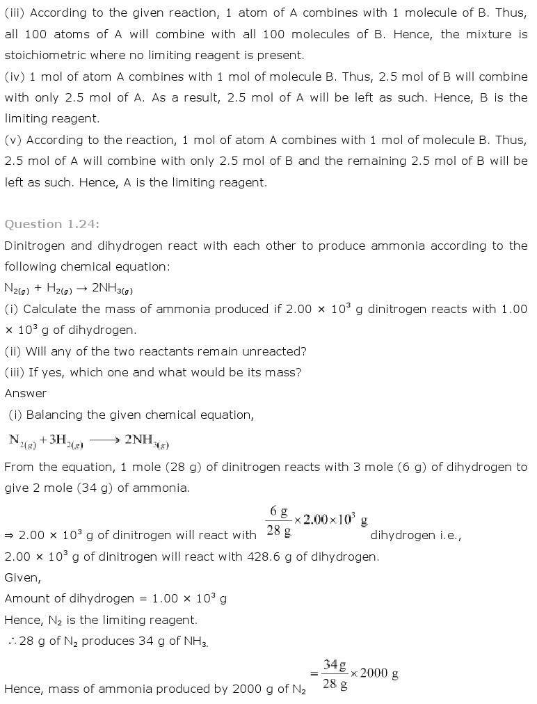 11th, Chemistry, Some Basic Concepts of Chemistry 15