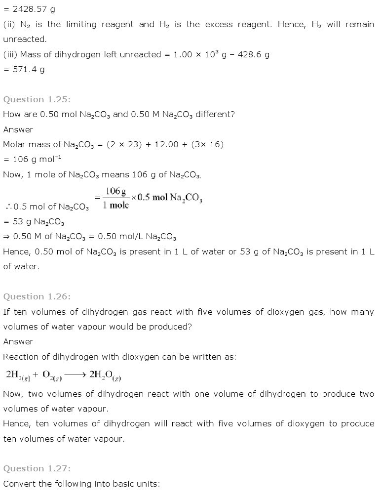 11th, Chemistry, Some Basic Concepts of Chemistry 16