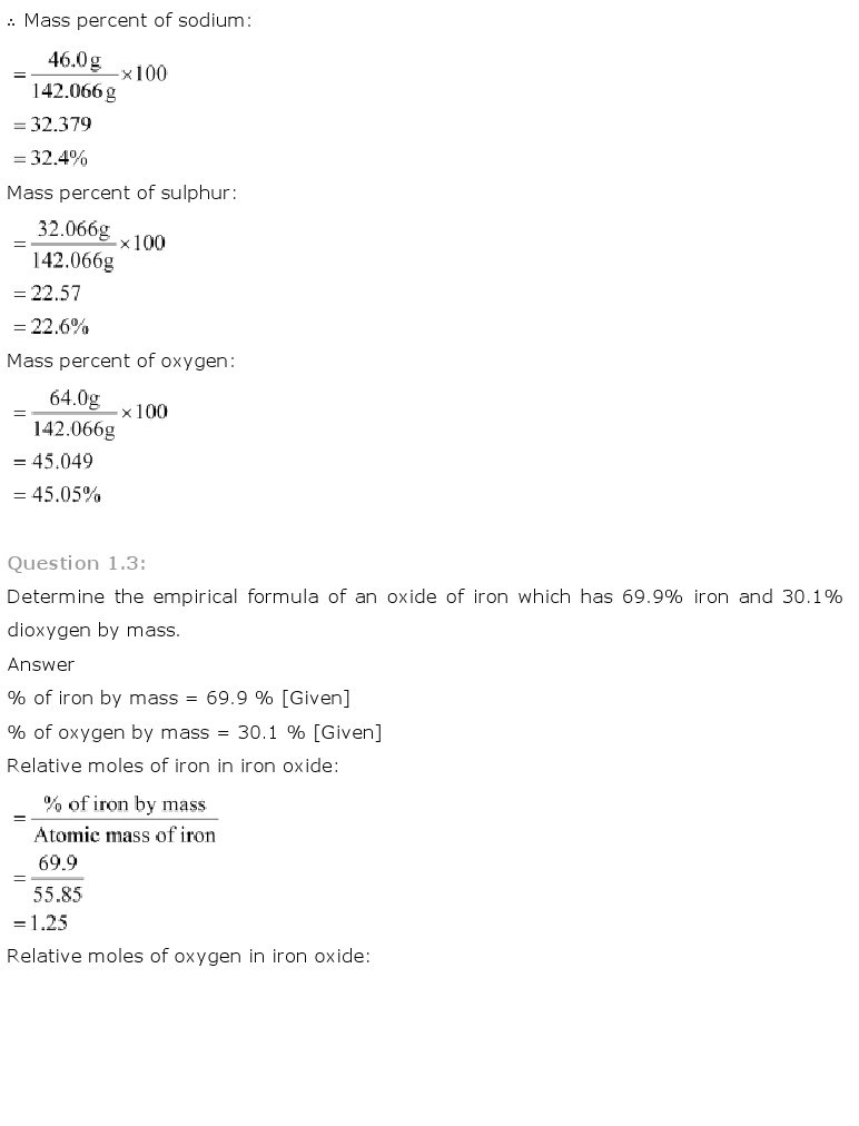 11th, Chemistry, Some Basic Concepts of Chemistry 2