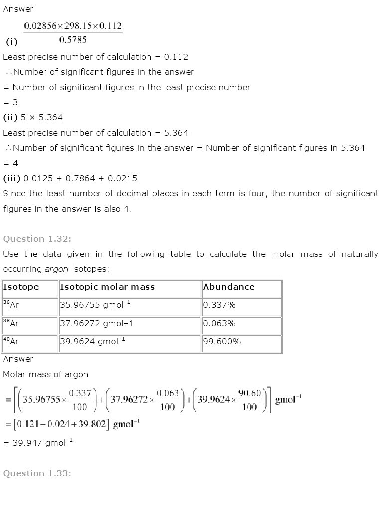 11th, Chemistry, Some Basic Concepts of Chemistry 20