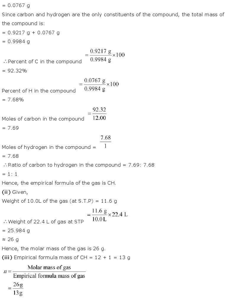 11th, Chemistry, Some Basic Concepts of Chemistry 22