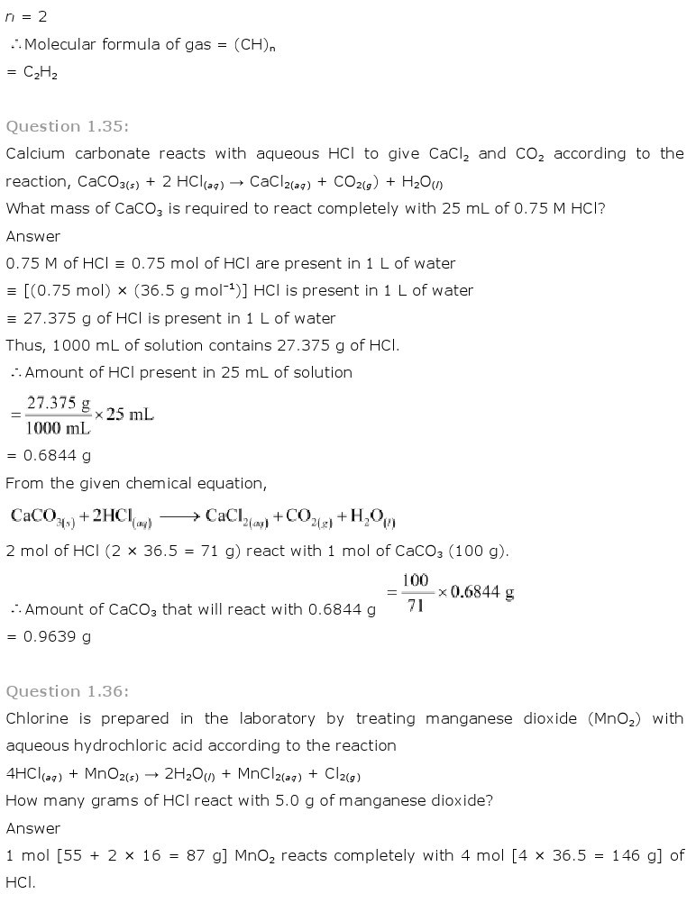 11th, Chemistry, Some Basic Concepts of Chemistry 23