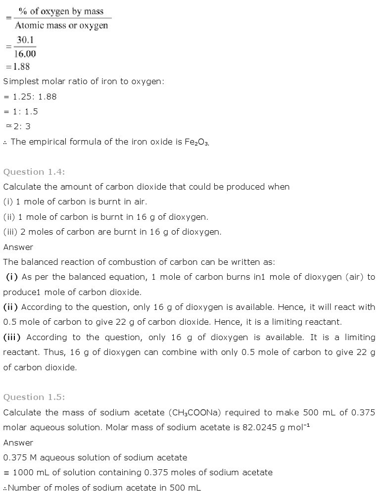 11th, Chemistry, Some Basic Concepts of Chemistry 3